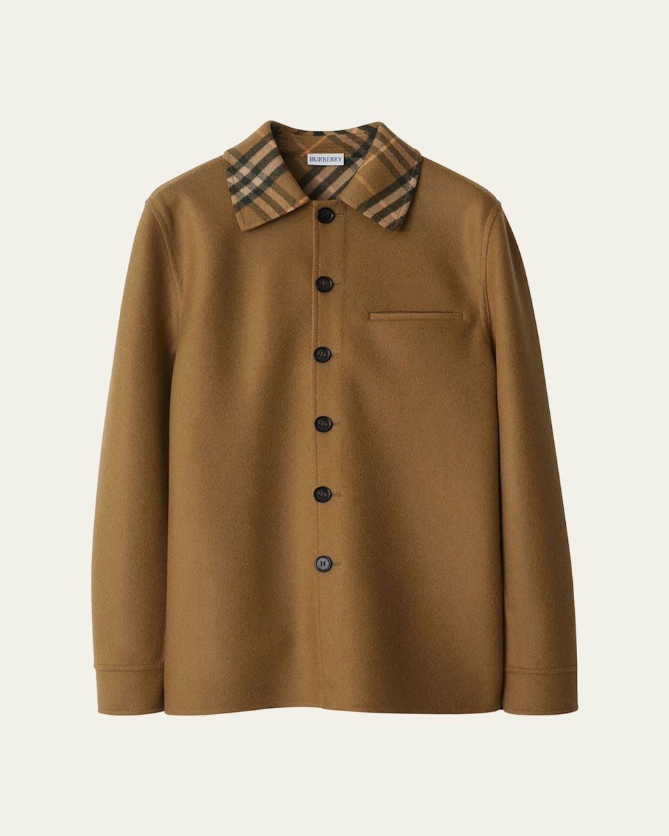 Cie Check Collar Shirt Jacket